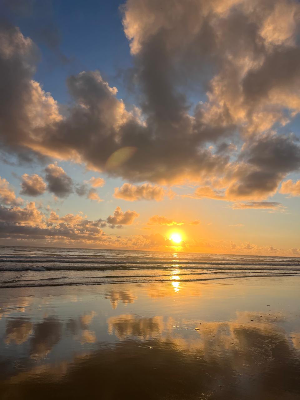 Pôr do sol no litoral de Barra Grande